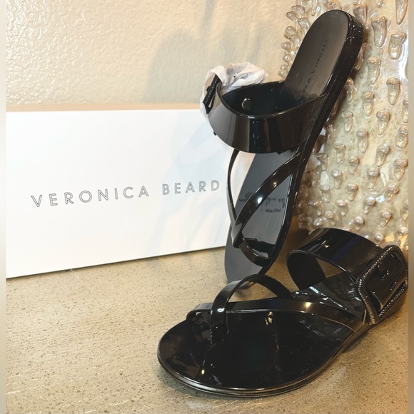 Veronica Beard Black Salva Jelly Sandal - Picture 3 of 10